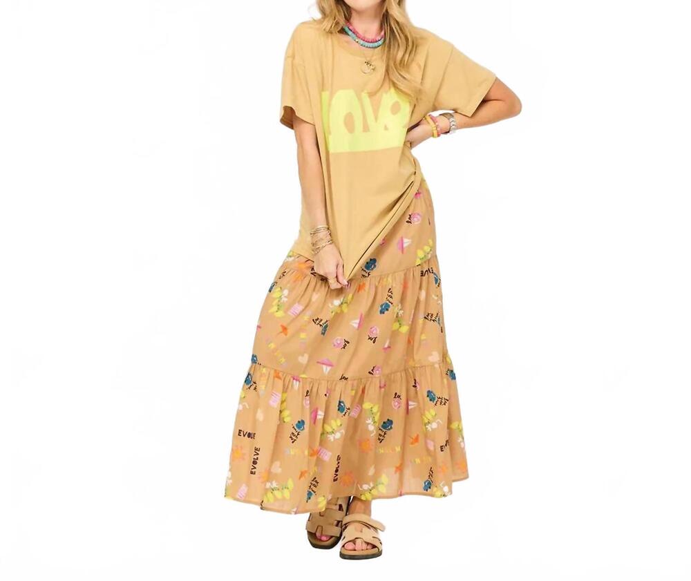 NEW KERRI ROSENTHAL point dume skirt in multi